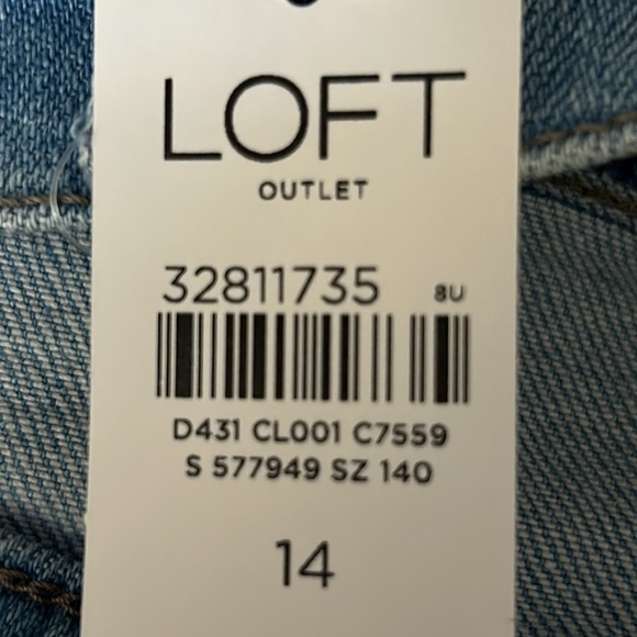 Women’s Loft Outlet Boyfriend Jeans size 14 - Picture 12 of 12
